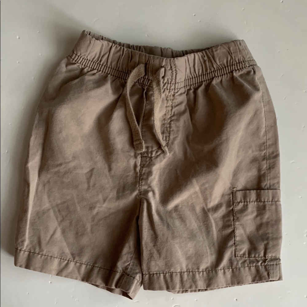 Jumping Beans Lightweight Tan Khaki Casual Shorts with Drawstring Boys 2T